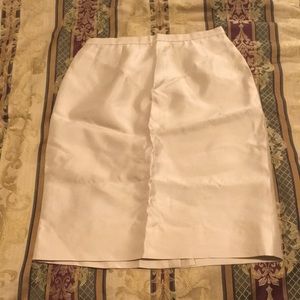 Metalic tan Pencil Skirt